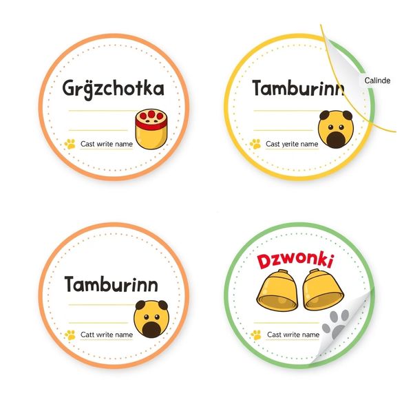 Metki/etykiety do instrumentów