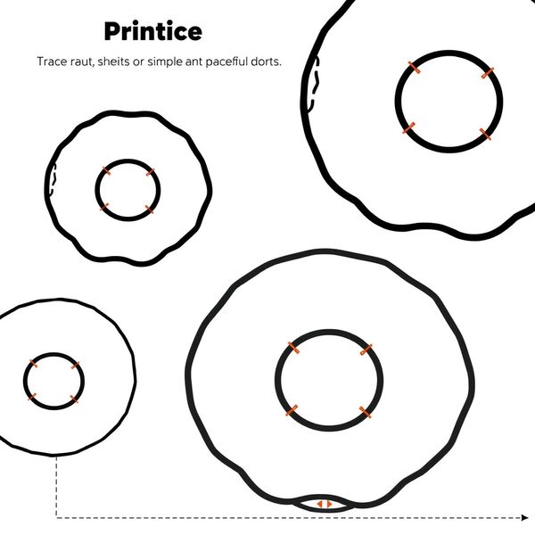 Szablony do formowania pączków (kontury)
