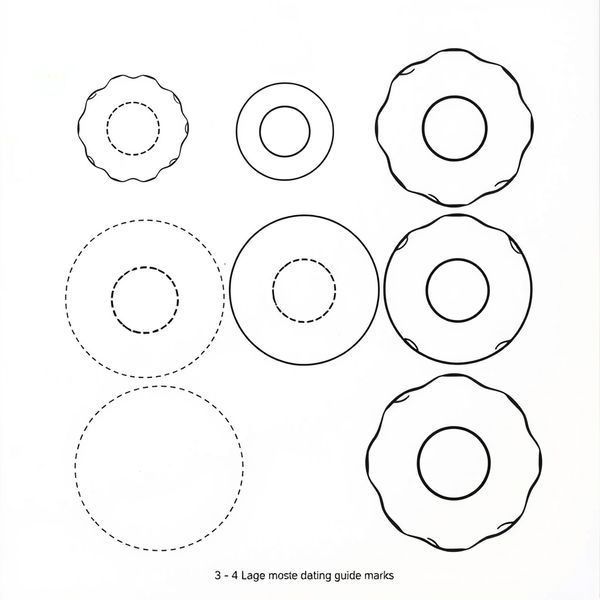 Szablony do formowania pączków (kontury)