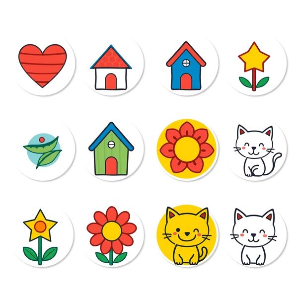 Arkusz naklejek – znaczki pocztowe