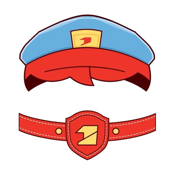 Opaska/czapka listonosza – szablon do wycięcia