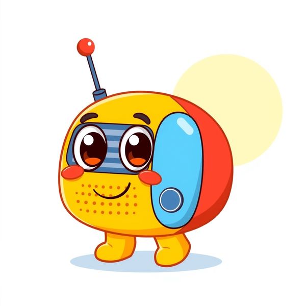 Maskotka radia — przyjazna postać