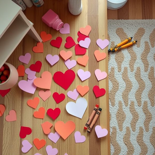 Pre-cut papierowe serduszka - zdjęcie referencyjne