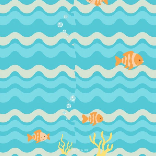 Arkusz 'morze' — tło na podłogę