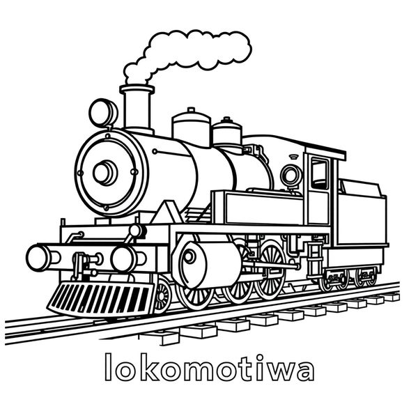 Lokomotywa — kolorowanka