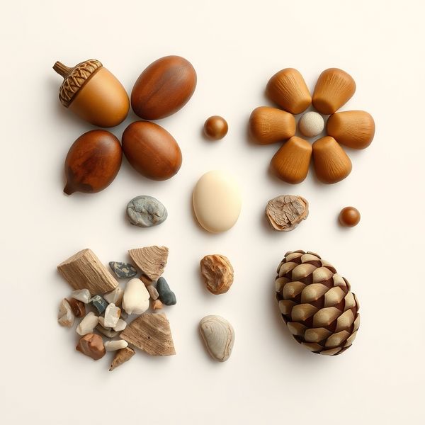 Przykładowe 'guziki' z przyrody