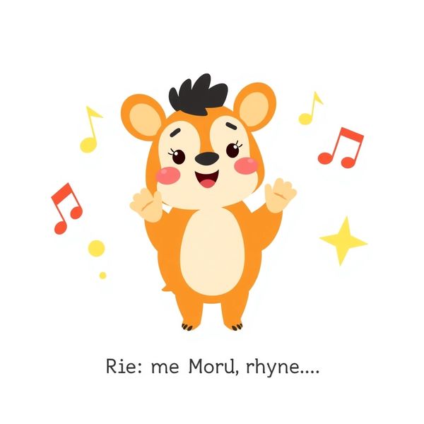 Rymowanka - karta do powtarzania (grafika do plakatu)