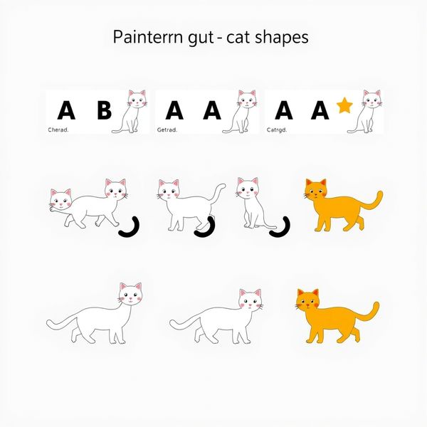 Kocia mozaika — paski do układania wzorów