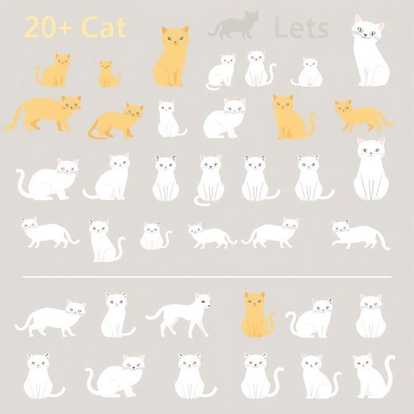 Szablon — Wycinanki kotków (kolorowe)