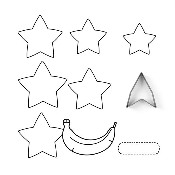 Szablon: Gwiazdki z banana