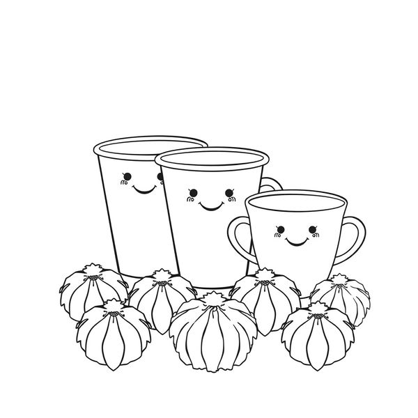 Kolorowanka — Kubeczki i pompony