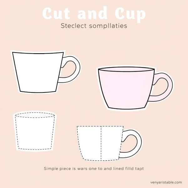 Szablon kubeczków — wytnij i użyj