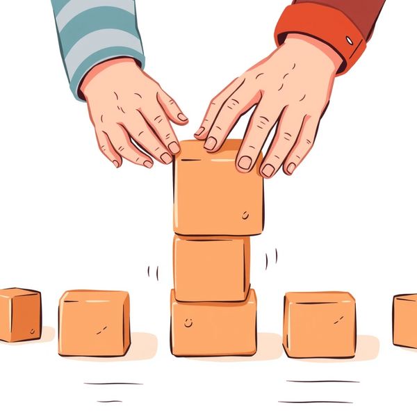 Ilustracja — ćwiczenie chwytu (zbliżenie rąk)