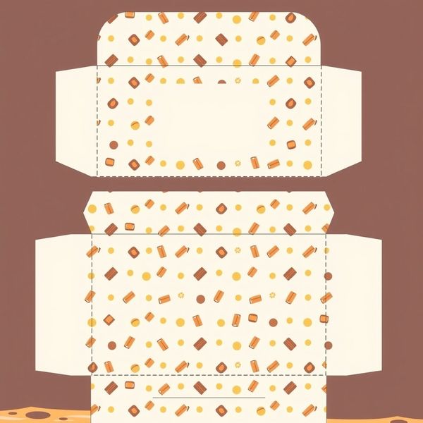 Szablon — opakowanie pudełka (brązowa oklejka)