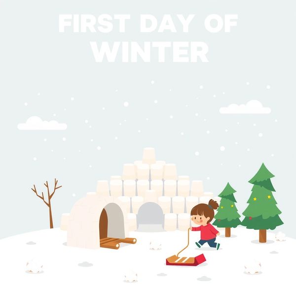 Plakat: Pierwszy Dzień Zimy