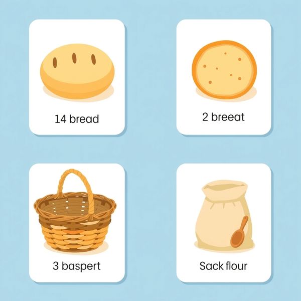 Karty obrazkowe: produkty piekarnicze