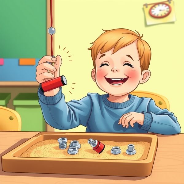 Ilustracja aktywności: poszukiwania rudy magnetem