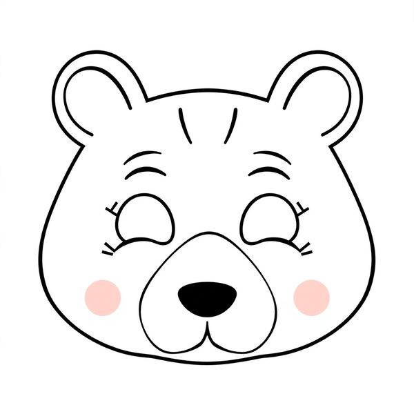 Szablon maski — prosta maska kartonowa