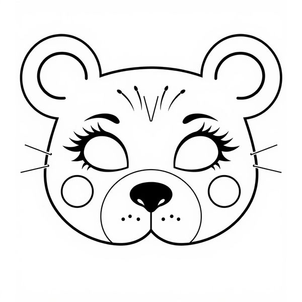 Szablon maski — prosta maska kartonowa