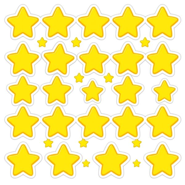 Arkusz naklejek - żółte gwiazdki