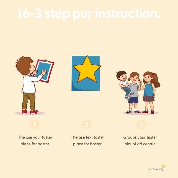 Grafika instrukcyjna - jak przyklejać gwiazdkę (krok po kroku)