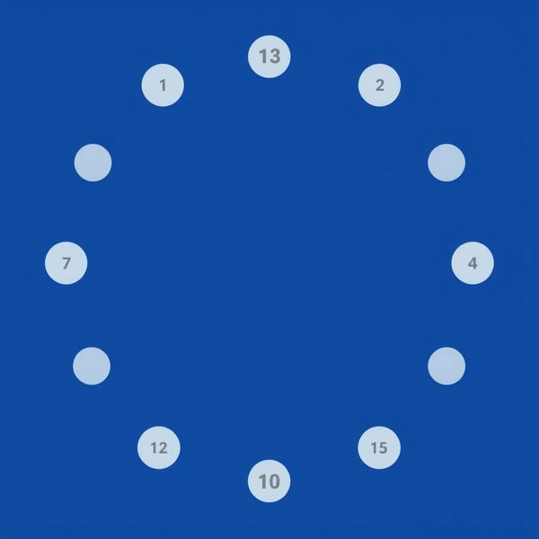 Plakat - Duża flaga Unii Europejskiej (z zaznaczonymi miejscami)