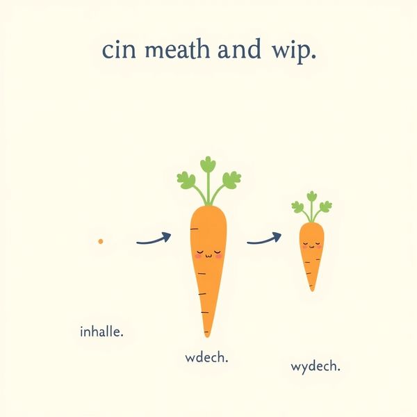 Kącik uspokojenia — 'Oddech marchewki' ilustracja