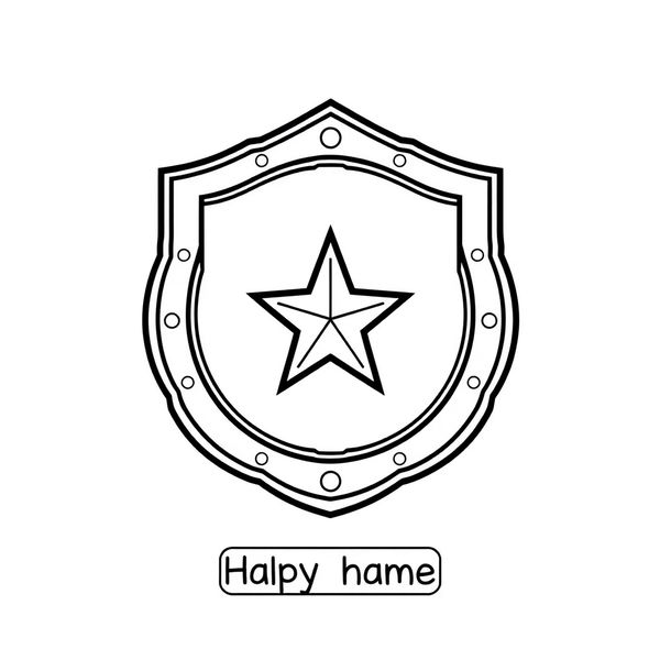 Odznaka do kolorowania (szablon)