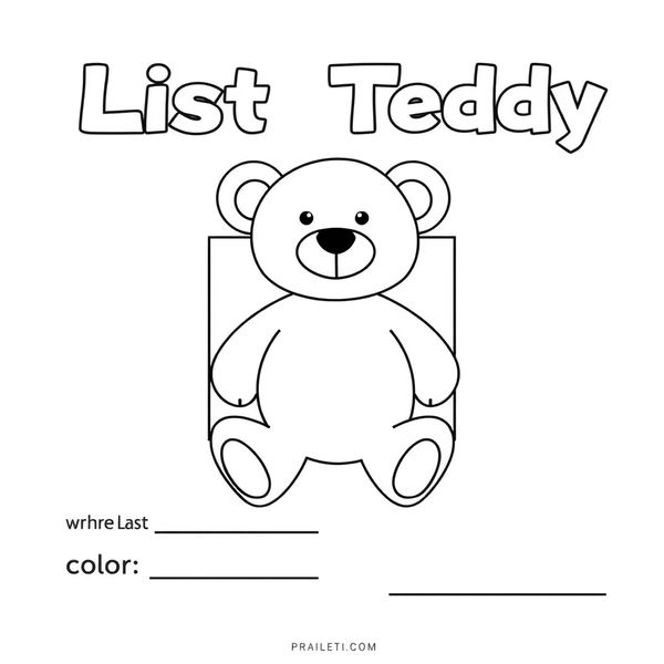 Plakat zgubionego pluszaka (szablon)