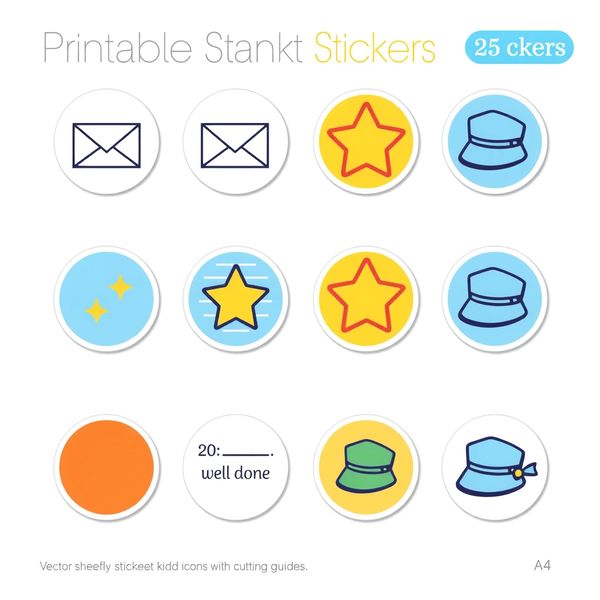 Arkusz nagród / pieczątek (naklejki za udział)