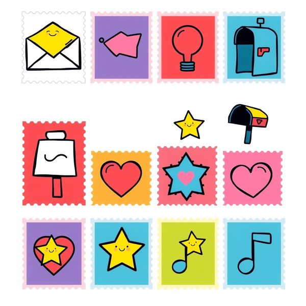 Arkusz znaczków / naklejek do druku