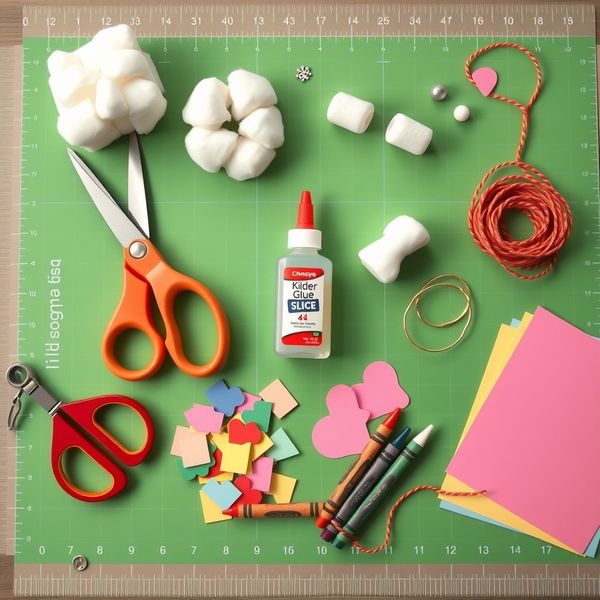 Zestaw dekoracji do przyklejania — zdjęcie materiałów