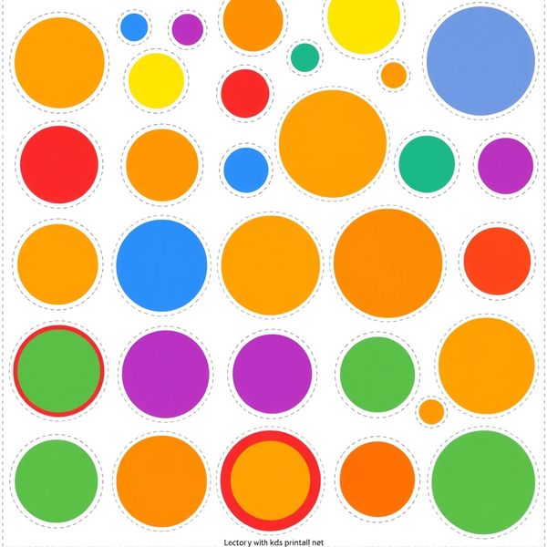 Arkusz naklejek — duże kropki