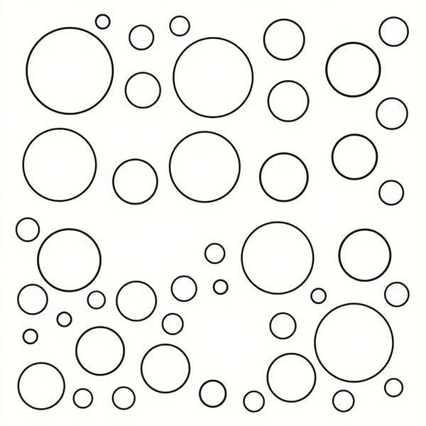 Szablon do kropkowania — duże okręgi