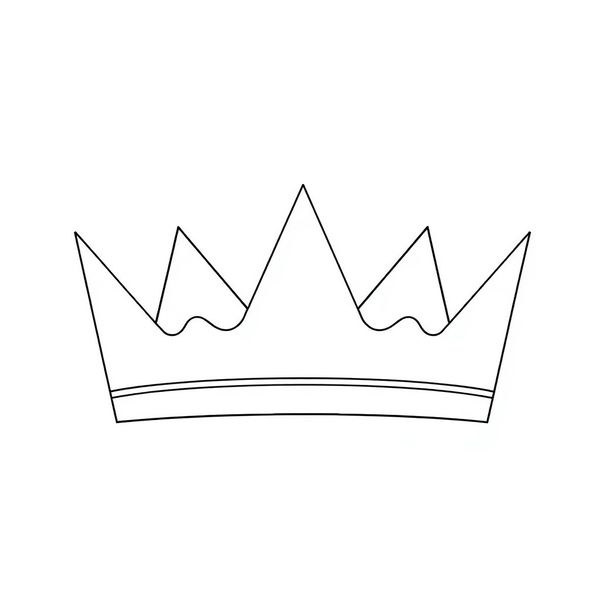 Korona do dekorowania — szablon