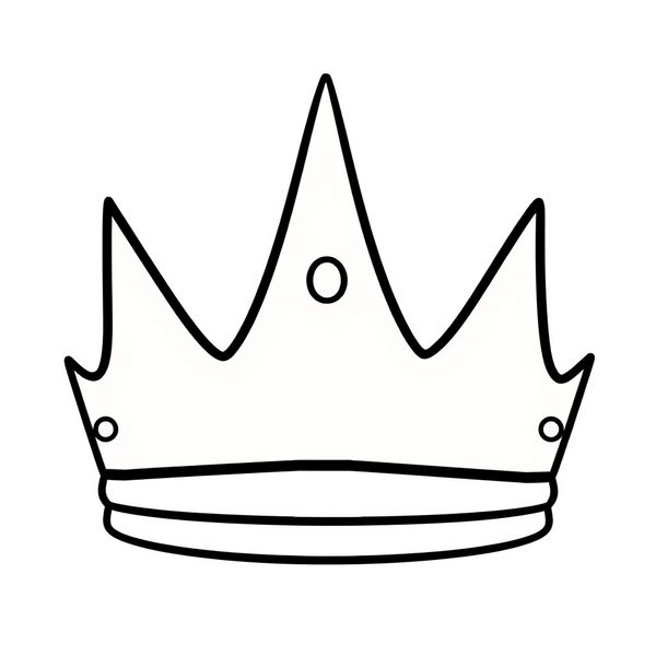 Korona do dekorowania — szablon