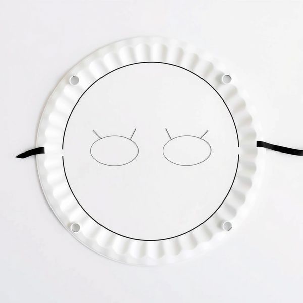 Maska z papierowego talerzyka — szablon