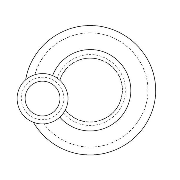 Szablon — krążek z wyciętym środkiem