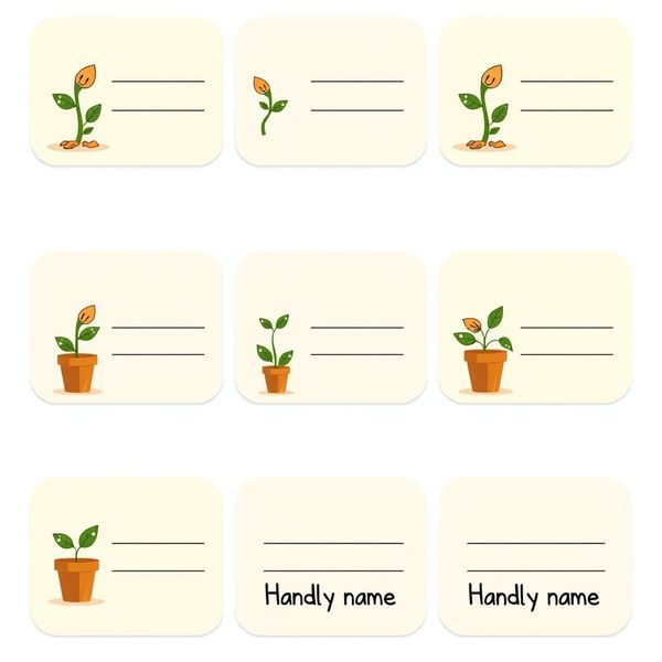 Etykiety na doniczki — szablon do podpisania
