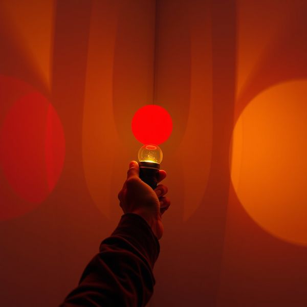 Fotografia demonstracyjna: światło przez kolorową folię