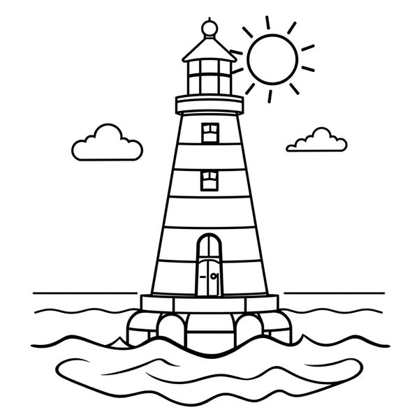 Kolorowanka: latarnia