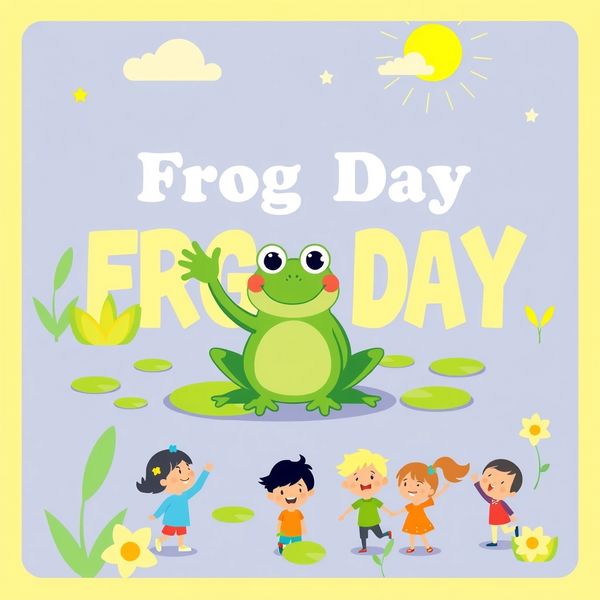 Plakat powitalny: Dzień Żaby