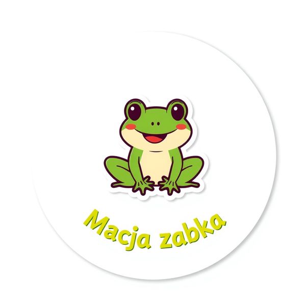 Projekt naklejki 'Mała żabka'