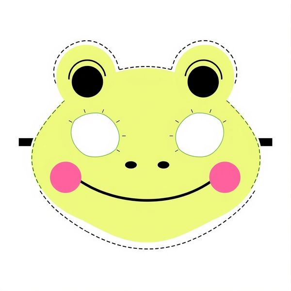 Szablon maski żabki