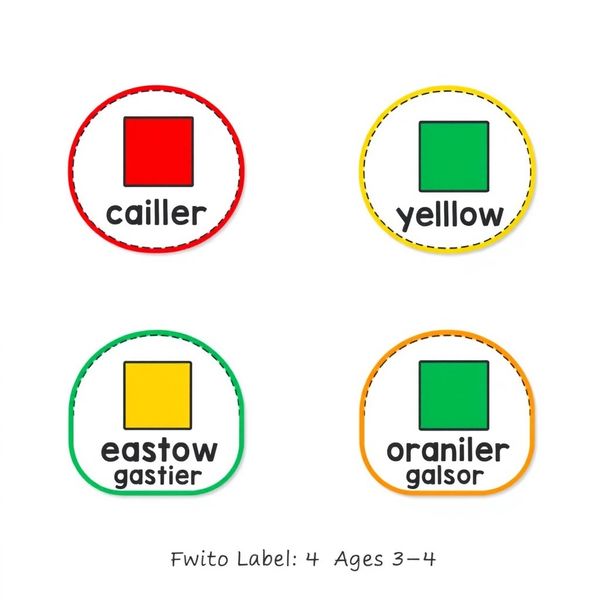 Etykiety do koszyków — sortowanie kolorów