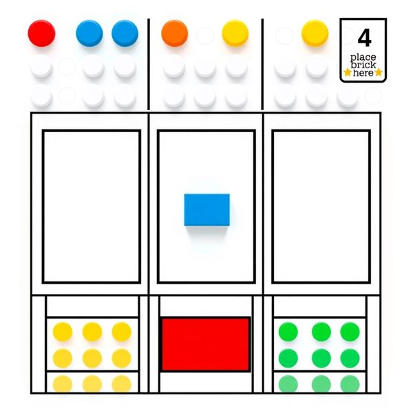 Plansza do budowania (A4) — mata z polami