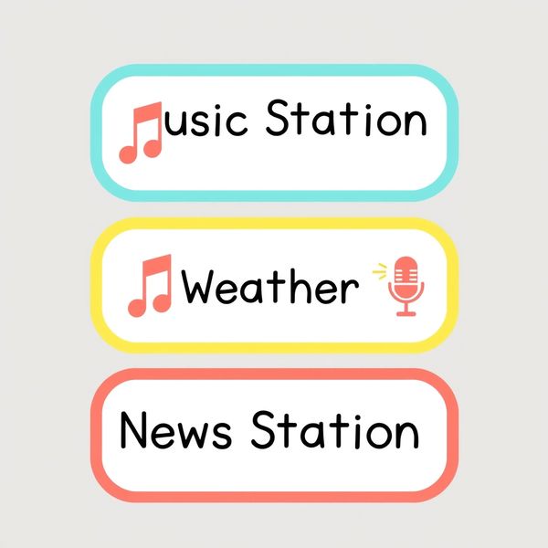 Karty stacji — etykiety do wydruku