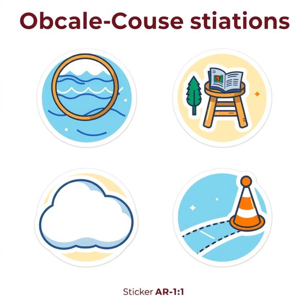 Ikony stacji toru przeszkód