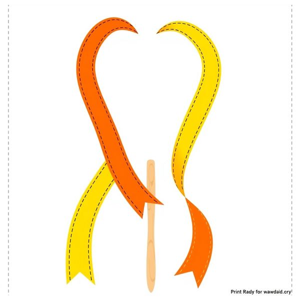 Wstążki do machania — szablon