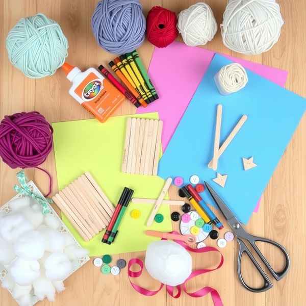 Zdjęcie materiałów — flat lay